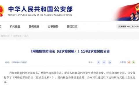 网络犯罪防治法征求意见，反洗钱治理逻辑出现哪些变化？